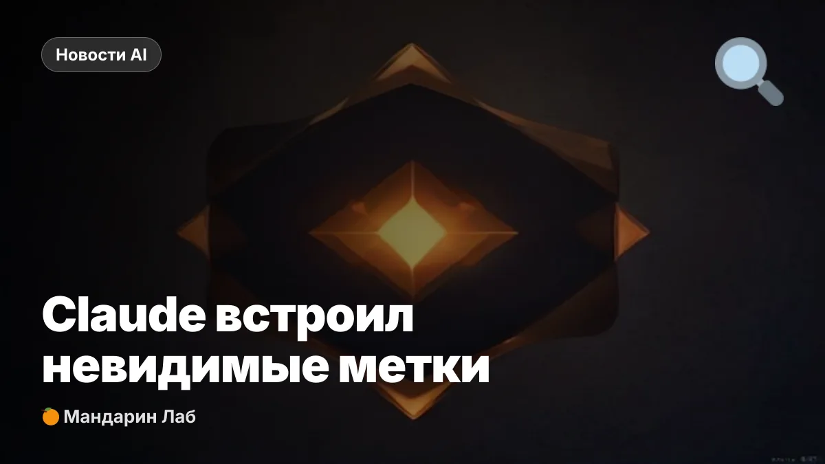 Claude встроил невидимые вотермарки во всё - что делать