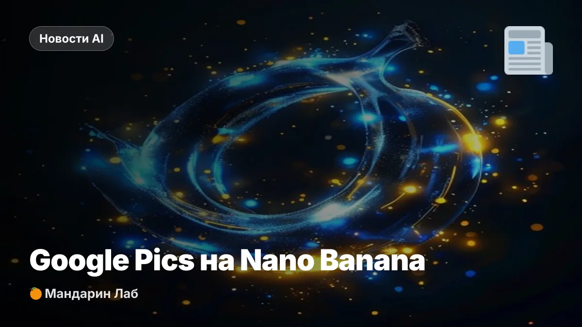 Google Pics на Nano Banana - редактирование изображений AI