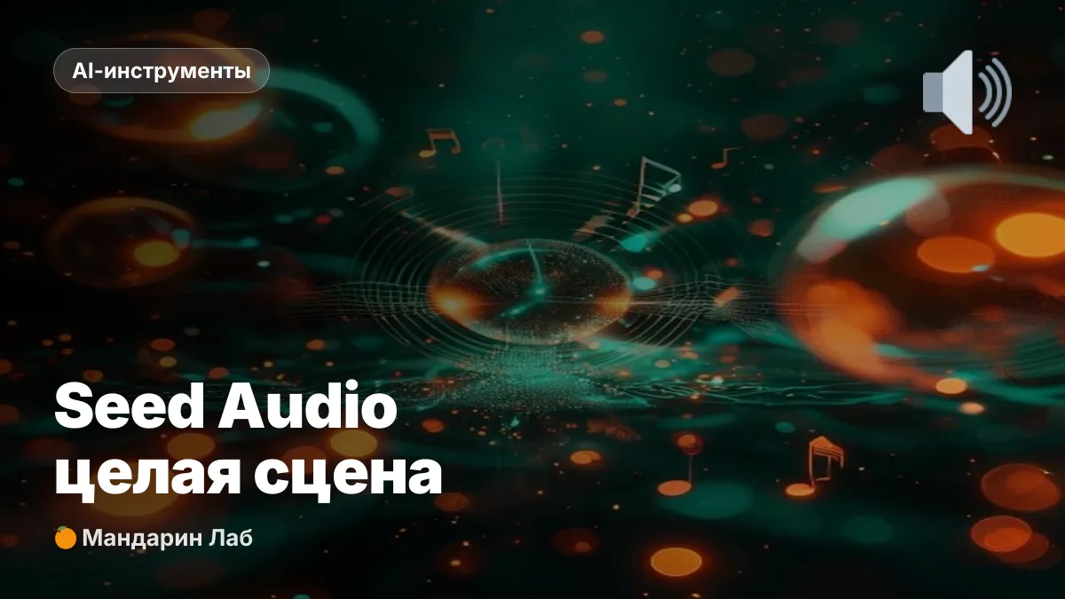 Seed Audio от ByteDance: озвучка сцены за проход